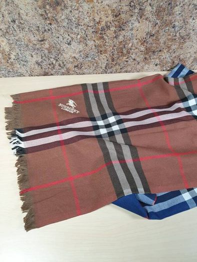 Burberry scarf scarves blue brown tartan check