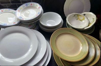 dishes glasses cups