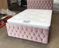 Florida Double Bed Chesterfield Frame & Drawers Storage