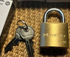 30mm Brass Padlocks x 10