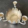 Vintage F.B. Rogers Italy EP Brass Lotus Candelabra Image 7