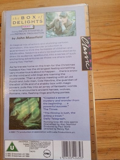 FOR SALE: 'The Box of Delights' Part One Original BBC VHS (1989 Edition)