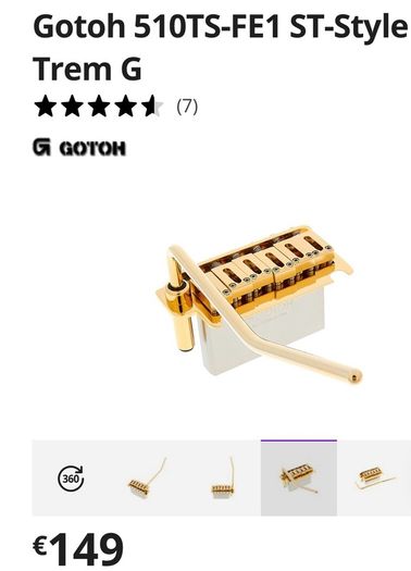 Gotoh bridge custom tremolo 510 fender Stratocaster charvel esp Jackson electric guitar parts accessories
