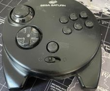 Sega Saturn Official 3d Analog Controller Control Pad Black