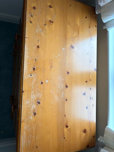 wardrobe, chest of drawers and mirror
