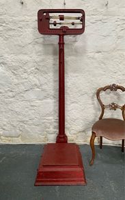 Antique Garvens Wulfel cast iron weighing scale.