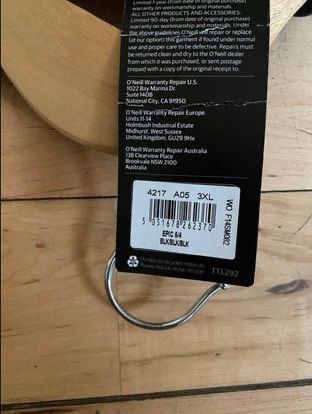 Brand new mens O Neil's wetsuit and thermo hood