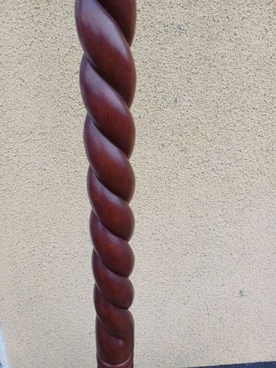 Vintage Mahogany Barley Twist Coat Hanger