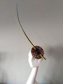leopard fascinator