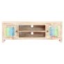 TV Cabinet 120x30x40 cm Rough Acacia Wood Image 4
