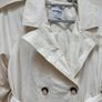 Bershka Cream Trench Coat Image 3