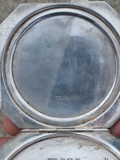 Joseph Gloster Sterling Silver Compact(1940,57grams)