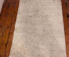 Large Cream Shaggy Rug