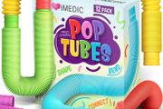 12pcs Pop Tubes - Fidget Toys Pack - Sensory Fidget Toys - Sensory Toys For Autism and Special Needs. Reduce Anxiety, Stress , ADHD and OCD - Fidget Pack (FREE POSTAGE)