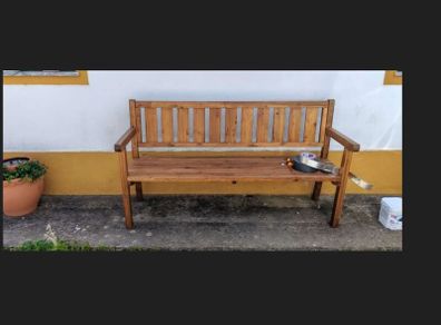 3 Seater Weatherproof Wooden Garden Bench
