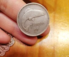 1935 Ireland Silver 2 Shillings Coin