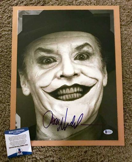 Jack Nicholson Signed, Arnold Schwarzenegger, Harrison Ford SIGNED etc.