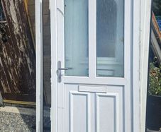 pvc double glazed door and frame