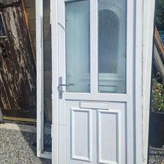 pvc double glazed door and frame