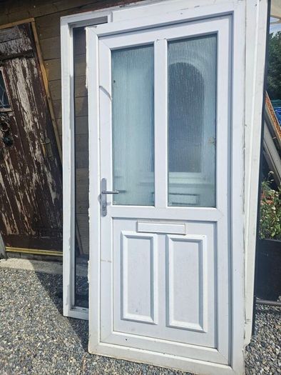 pvc double glazed door and frame