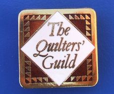 THE QUILTERS' GUILD - membership enamel badge (c.1979). Scarce.
