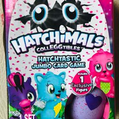 Hatchimals CollEGGtibles Jumbo Card Game w/ 1 Exclusive Figure Egg