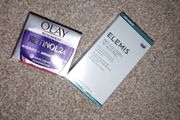 Elemis and Olay skincare