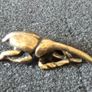 3 brass Insects, solid brass. Image 7