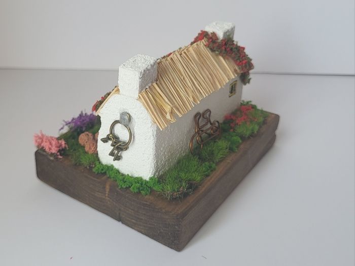 Handcrafted tiny wooden cottage