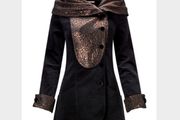 BNWT Fabulous Coat with Golden Brown Collar &amp; Cuffs size 18