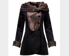 BNWT Fabulous Coat with Golden Brown Collar & Cuffs size 18