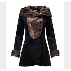 BNWT Fabulous Coat with Golden Brown Collar & Cuffs size 18