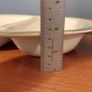 Vintage Divided Serving Bowl and a Matching Pair of Arklow Pottery Green and Gilt Rimmed 9.5" Rimmed Soup Bowls, Price for  All! Image 9