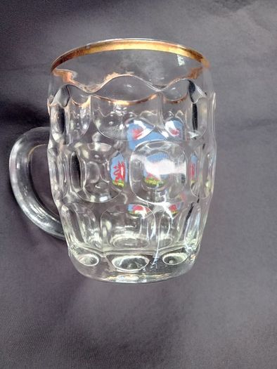 Vintage Half Pint Glass / Tankard  Wales+cymru
