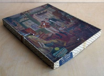 Seaboard Irish-made vintage plywood jigsaw puzzle "A Rare Piece"