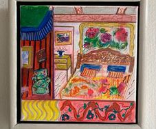 Framed Original Painting  Original Gift Interiors Art