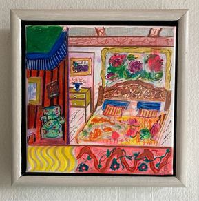 Framed Original Painting  Original Gift Interiors Art