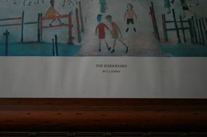 "The Schoolyard" By L.S.Lowry