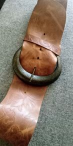 Vintage Twiggy Firenze wide leather belt