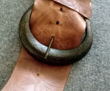 Vintage Twiggy Firenze wide leather belt