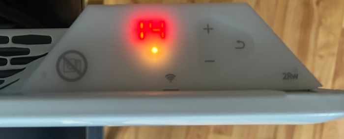 Heater Wi fi wall mount 1 Kw up to 30 degrees