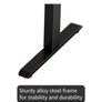 Electric Adjustable Height Desk, with 2 Fabric Drawers, 120x60cm 72-116cm Height, Stable Sit-Stand Standing Desk w. 2 Memory Buttons, Computer Desk for Home Office, 2 pcs Desktops, Brown Image 9
