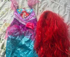Little mermaid costume with wig 5 to 6 years