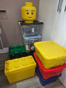 lego bundle and storage boxes