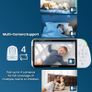 Babysense Full HD Split-Screen Baby Monitor with 1 PTZ Camera, Two-Way Talk, 6-Color Night Light, 5000mAh Battery, Long Range, 4x Zoom, and Crystal-Clear Audio Image 8