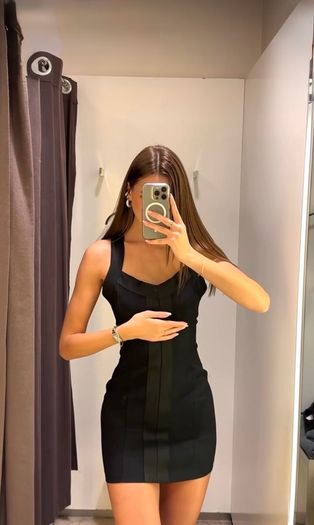 New zara mini cocktail dress with zip