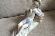 Genuine lladro Not Nao 4730 Boy With Bird