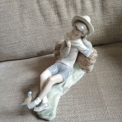 Genuine lladro Not Nao 4730 Boy With Bird