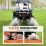 ATV Spot Sprayer, 15.9 Gal/60 L ATV/UTV Broadcast Sprayer with A Nozzle Boom, 12 V Pump Weed Sprayer with Water Tank, 1.9 GPM Flow Rate, Adjustable 0-72 PSI, 20FT Hose, White Image 3