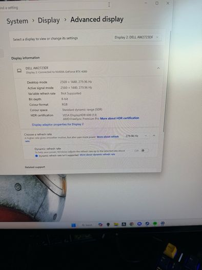 Dell AW2723DF 2k 280hz & Zowie XL2546k 240hz
